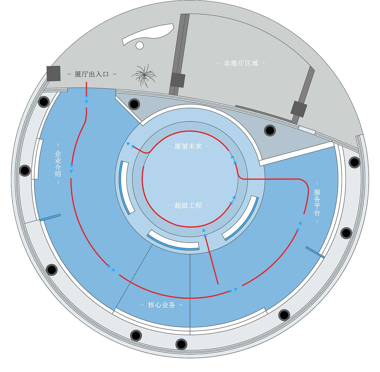 展厅平面布置图5（图ZMzQ4MDQ3ODQ4） - 展陈设计 - 站酷设计师展厅设计师ZD原创素材 - 站酷ZCOOL