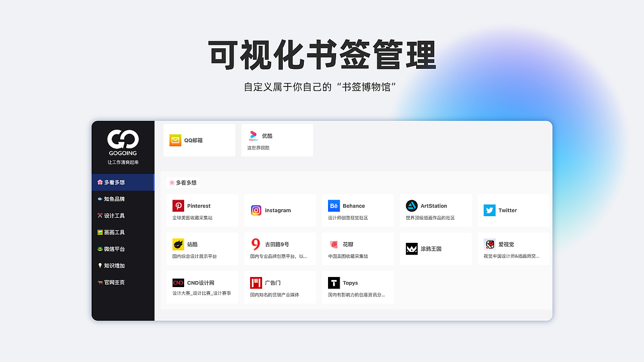 gogoing.work | 让工作清爽起来 | 网页设计开发（图ZMjk5NjkyODUy） - 门户网站 - 站酷设计师知鱼品牌_善犀原创素材 - 站酷ZCOOL