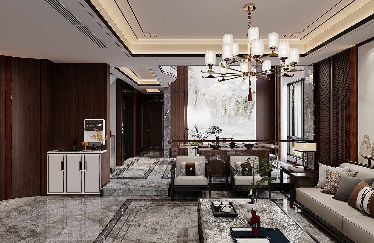 新中式别墅设计,方寸之间,皆是优雅东方韵味!