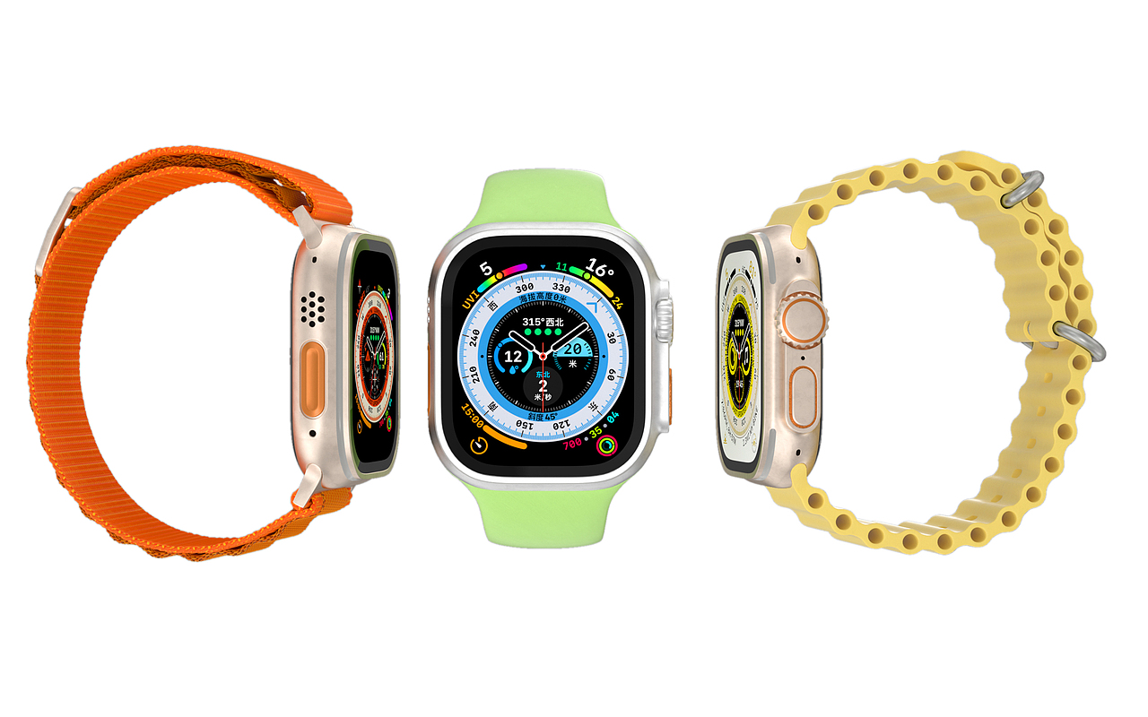 Apple Watch Ultra渲染（图ZMzM5NTAwNjIw） - 产品 - 站酷设计师榕壹设计原创素材 - 站酷ZCOOL