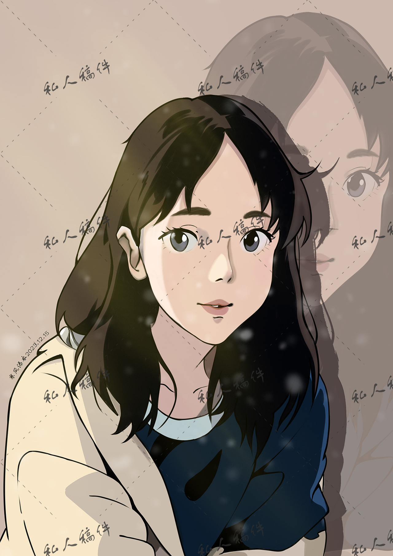 女半身/全身头像（漫画风）、Q版头像（图ZMzU5MTI1MTY0） - 创作习作 - 站酷设计师寒风添衣原创素材 - 站酷ZCOOL
