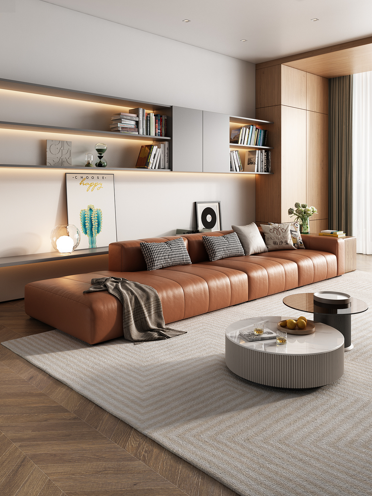 爆款现代真皮沙发