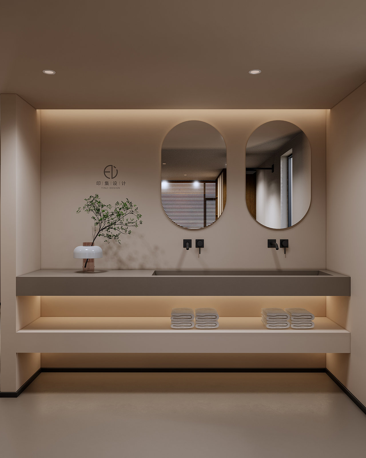 150㎡黑胡桃侘寂风：隐于时光的自然之美（图ZMzUzMTA5Mzk2） - 家装设计 - 站酷设计师印集装饰设计原创素材 - 站酷ZCOOL