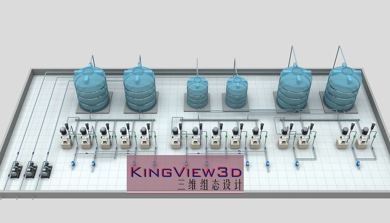污水处理厂的常见工艺3D展示(1)（图ZMzA4MzA1MzMy） - 其他三维 - 站酷设计师三维组态设计原创素材 - 站酷ZCOOL