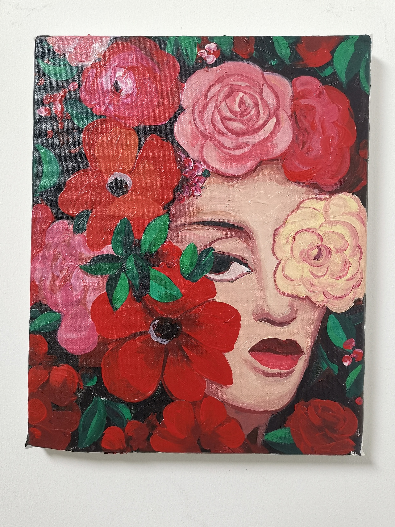 手绘丙稀歌名插画《女人花》（图ZMzEwOTAxMDY0） - 艺术插画 - 站酷设计师布多吴少原创素材 - 站酷ZCOOL