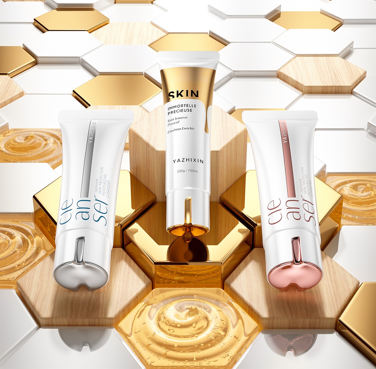 化妆品样板包材画册渲染图（图ZMzY3NjU2MzMy） - 产品 - 站酷设计师Pineapploooo原创素材 - 站酷ZCOOL