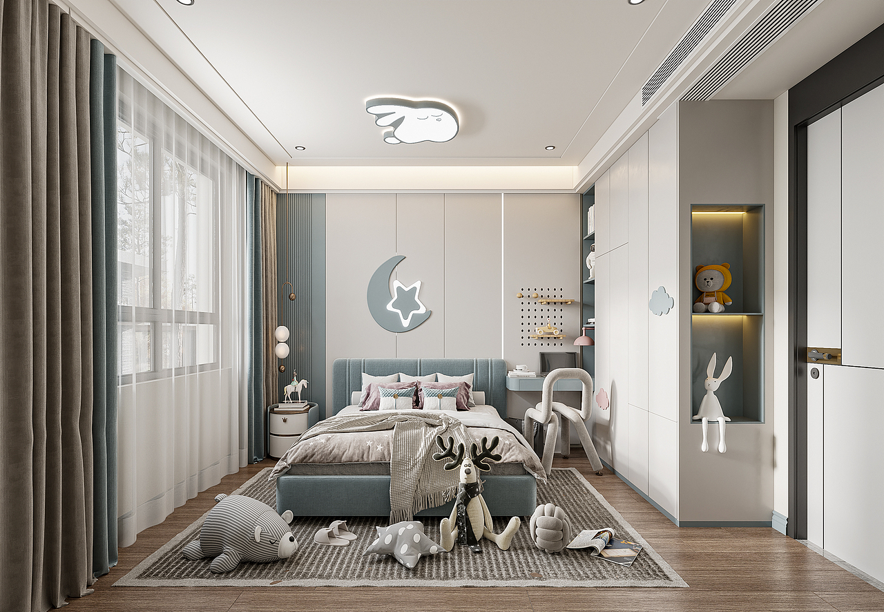 现代样板间设计案例丨日子平淡,好在我喜欢。