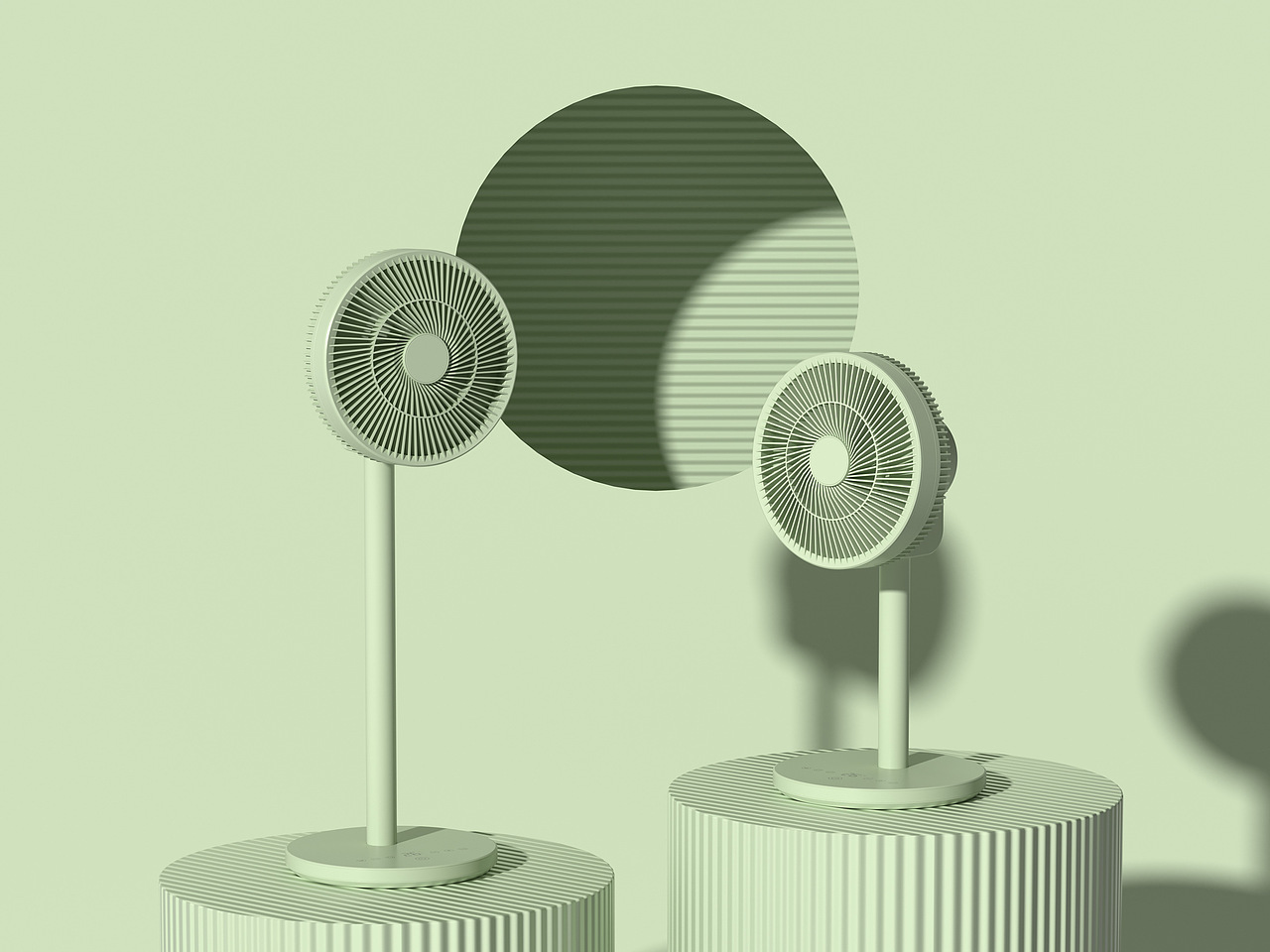 WIND WIRE 风扇产品场景渲染