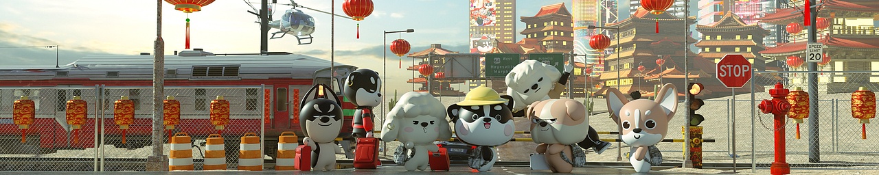 自嗨锅大场景+ip形象