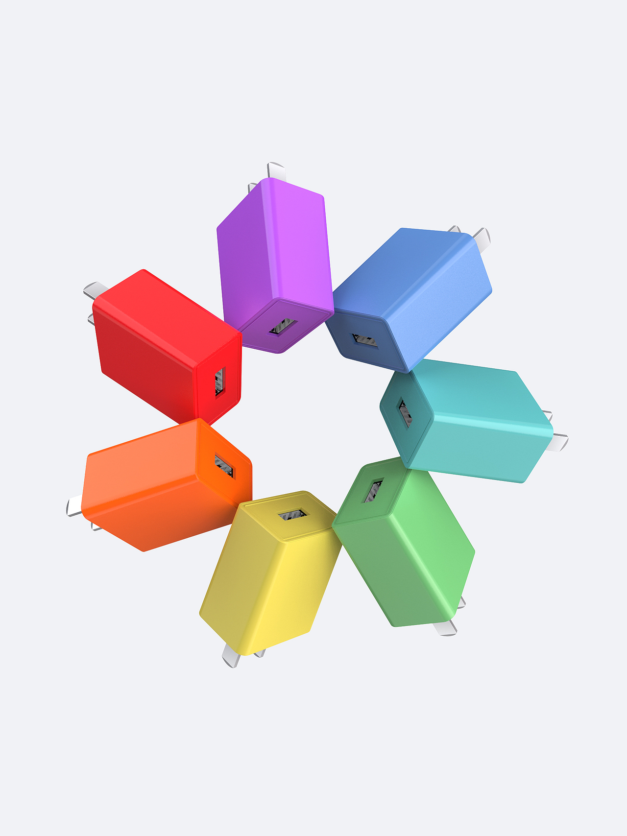 一些电源适配器和充电器渲染图（图ZMzM4NjAyODQw） - 产品 - 站酷设计师解衣欲睡黄东坡原创素材 - 站酷ZCOOL