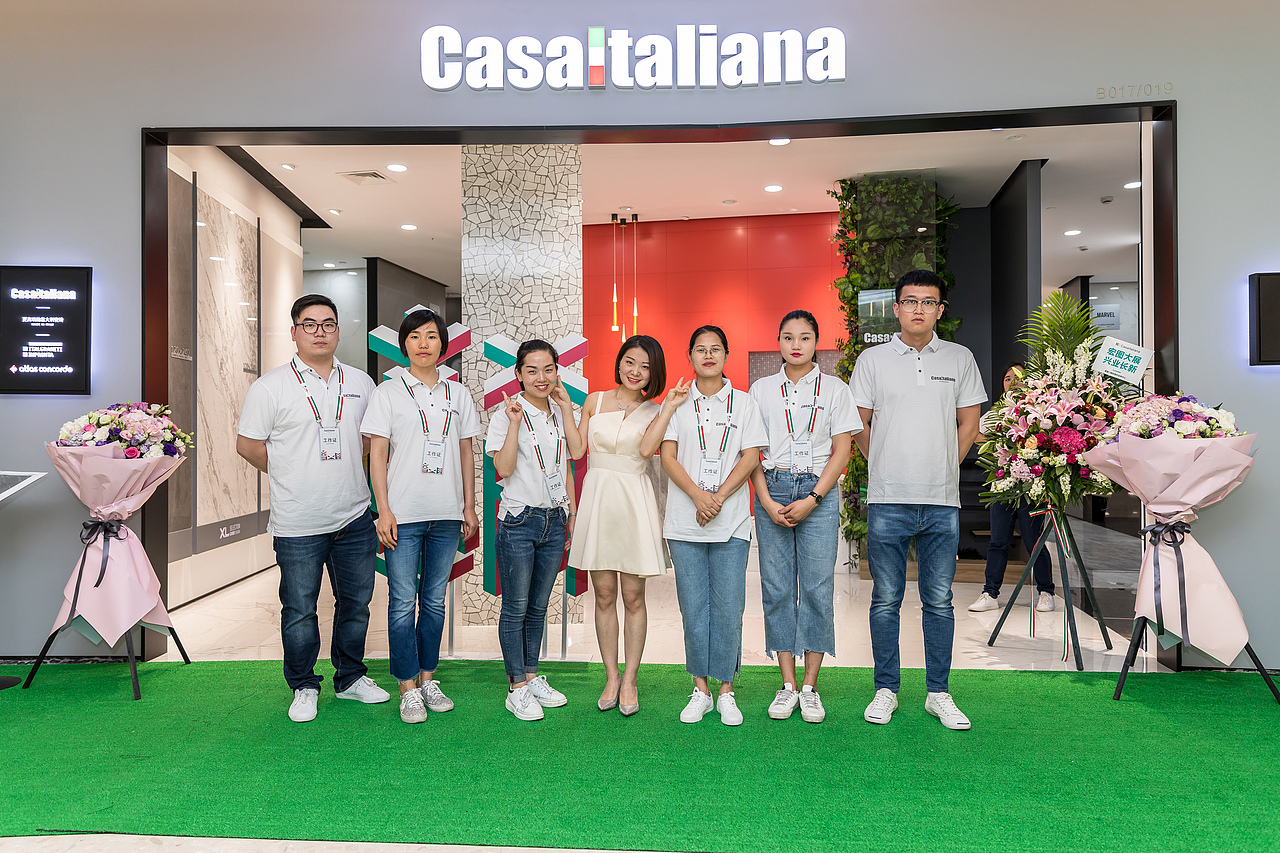 上海进口瓷砖旗舰店开业前拍摄