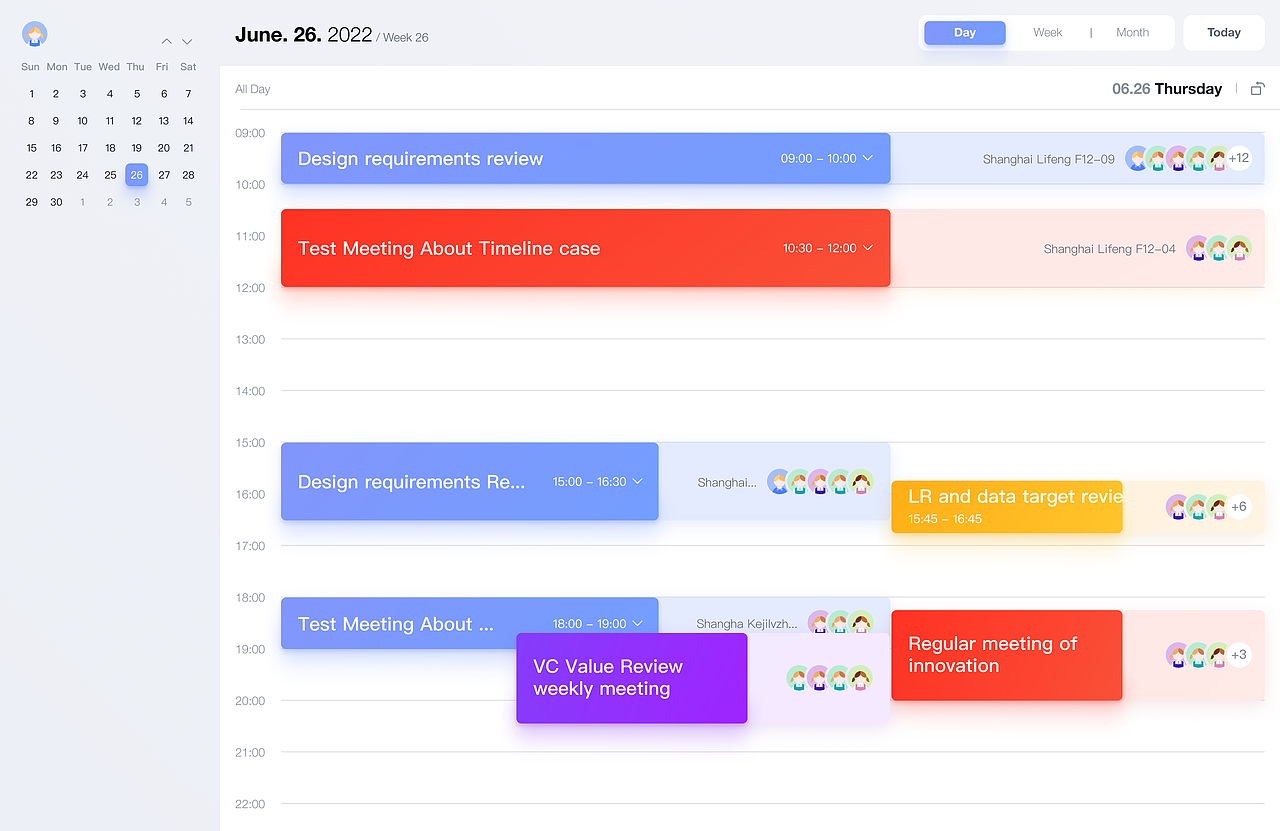 Concept Design：日程视图的时间轴横竖切换（图ZMzI4OTY5MDY0） - 交互/UE - 站酷设计师Kebot原创素材 - 站酷ZCOOL