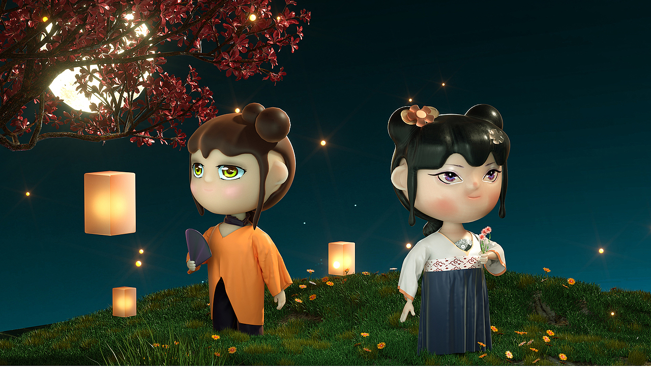 豆花和元宵 IP设计|IP形象|原创IP设计（图ZMzA5MDM2MjM2） - 人物/生物 - 站酷设计师福小屿原创素材 - 站酷ZCOOL