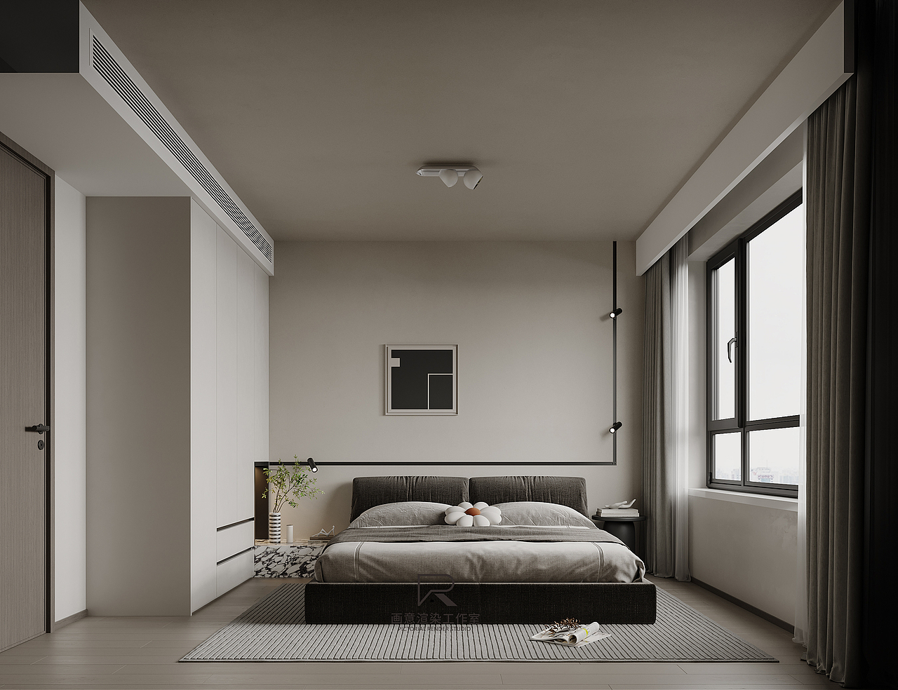 【Pictorial Render Studio】-秋鸿·烟雨朦胧