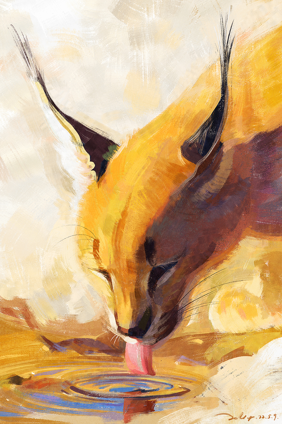 尝试用各种风格画大猫小猫（图ZMzI2MTcwNjYw） - 创作习作 - 站酷设计师摘梨_jelly原创素材 - 站酷ZCOOL