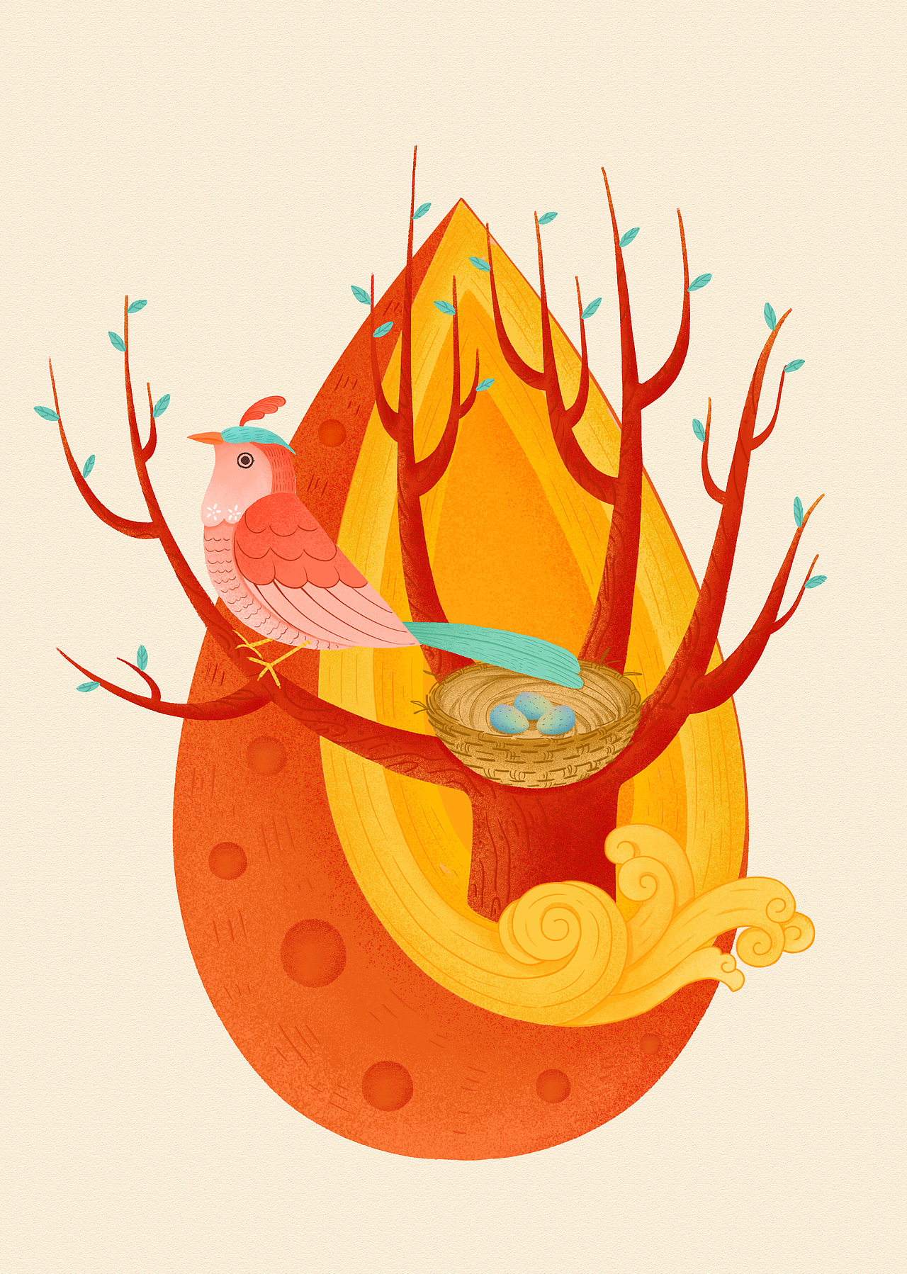 枯木逢春（圖ZMzMzNDk4ODA4） - 兒童插畫 - 站酷設(shè)計(jì)師婀小鹿原創(chuàng)素材 - 站酷ZCOOL