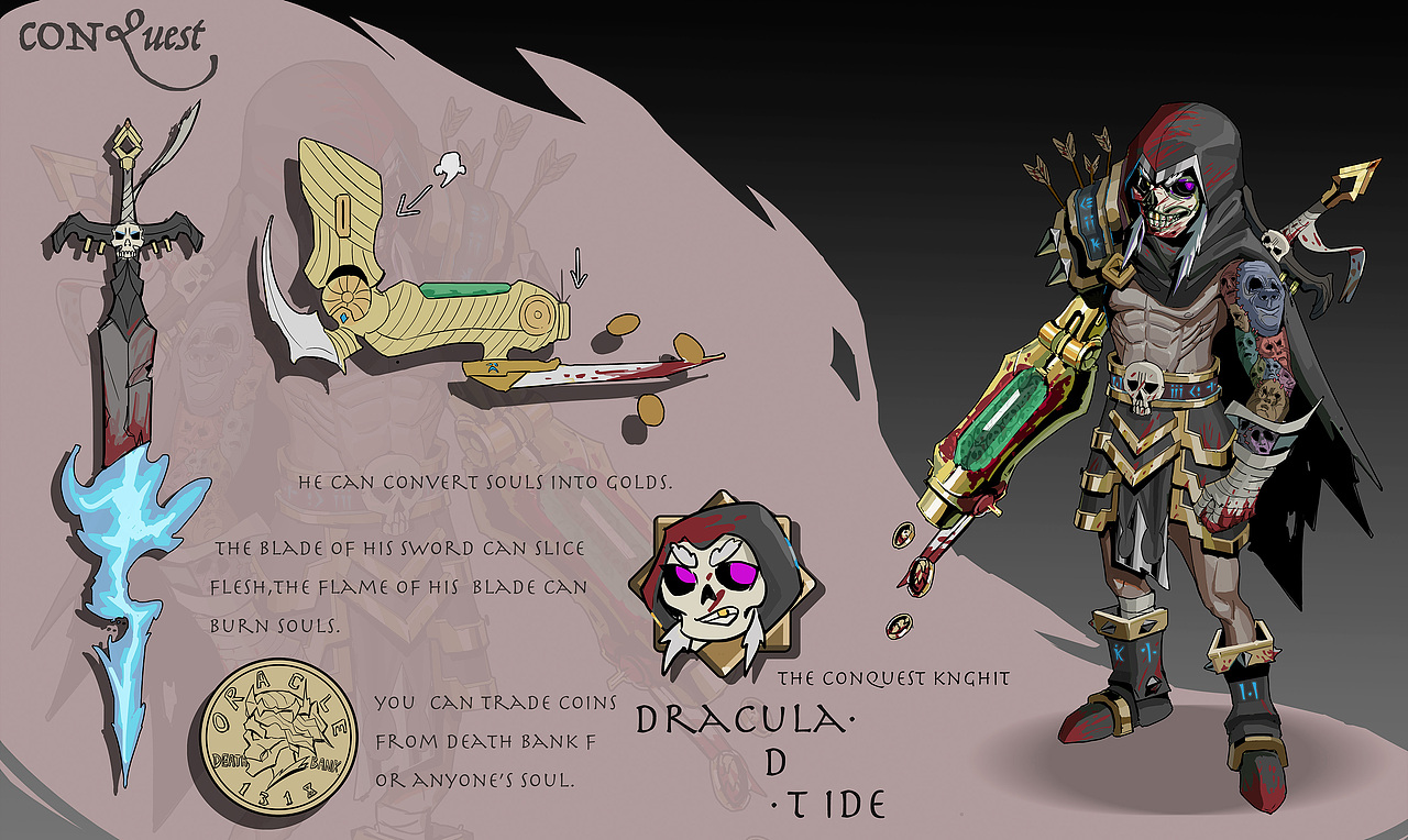 天启四骑士😈（图ZMzQ0NDgyNDMy） - 游戏原画 - 站酷设计师谢茫然原创素材 - 站酷ZCOOL