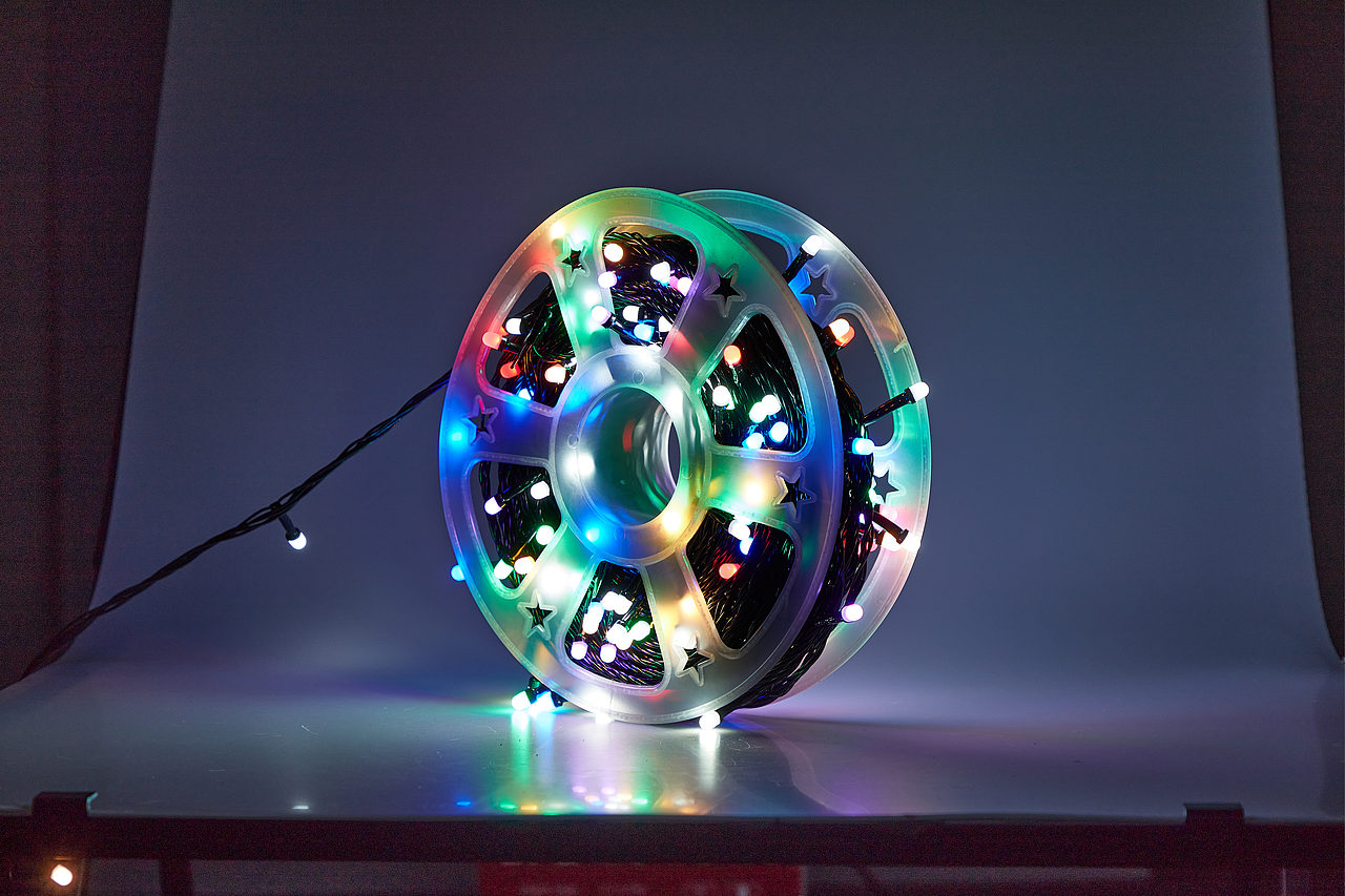 圆盘灯串产品拍摄