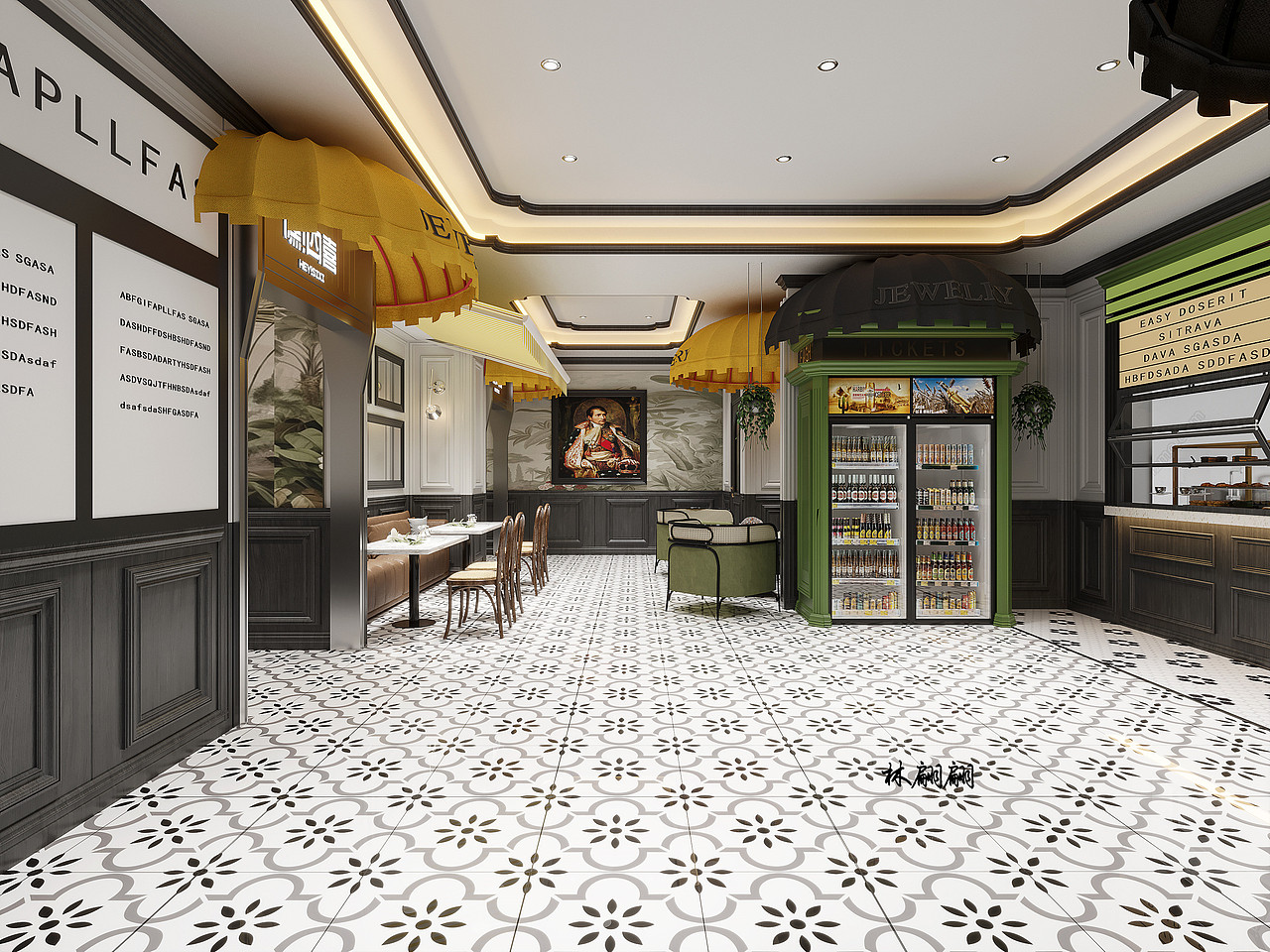 棋牌室设计|娴静雅致的棋牌空间（图ZMzUxNzIwMDU2） - 商业空间设计 - 站酷设计师林翩翩原创素材 - 站酷ZCOOL