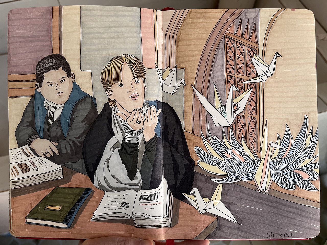 电影名场面之—马克笔绘（图ZMzQxNDQ2NDk2） - 创作习作 - 站酷设计师水漫歌原创素材 - 站酷ZCOOL