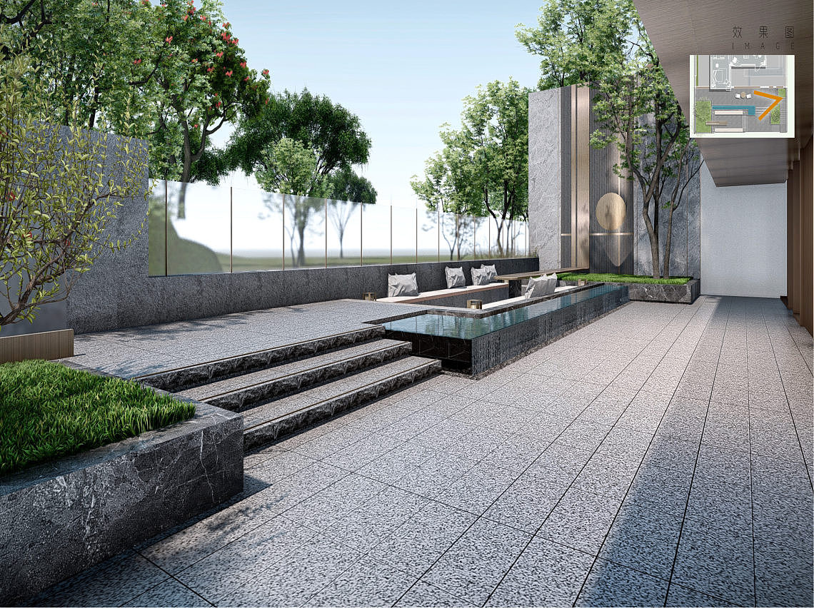 现代庭院景观SU模型下载（图ZMzEzMDAyNDc2） - 景观设计 - 站酷设计师素模网原创素材 - 站酷ZCOOL