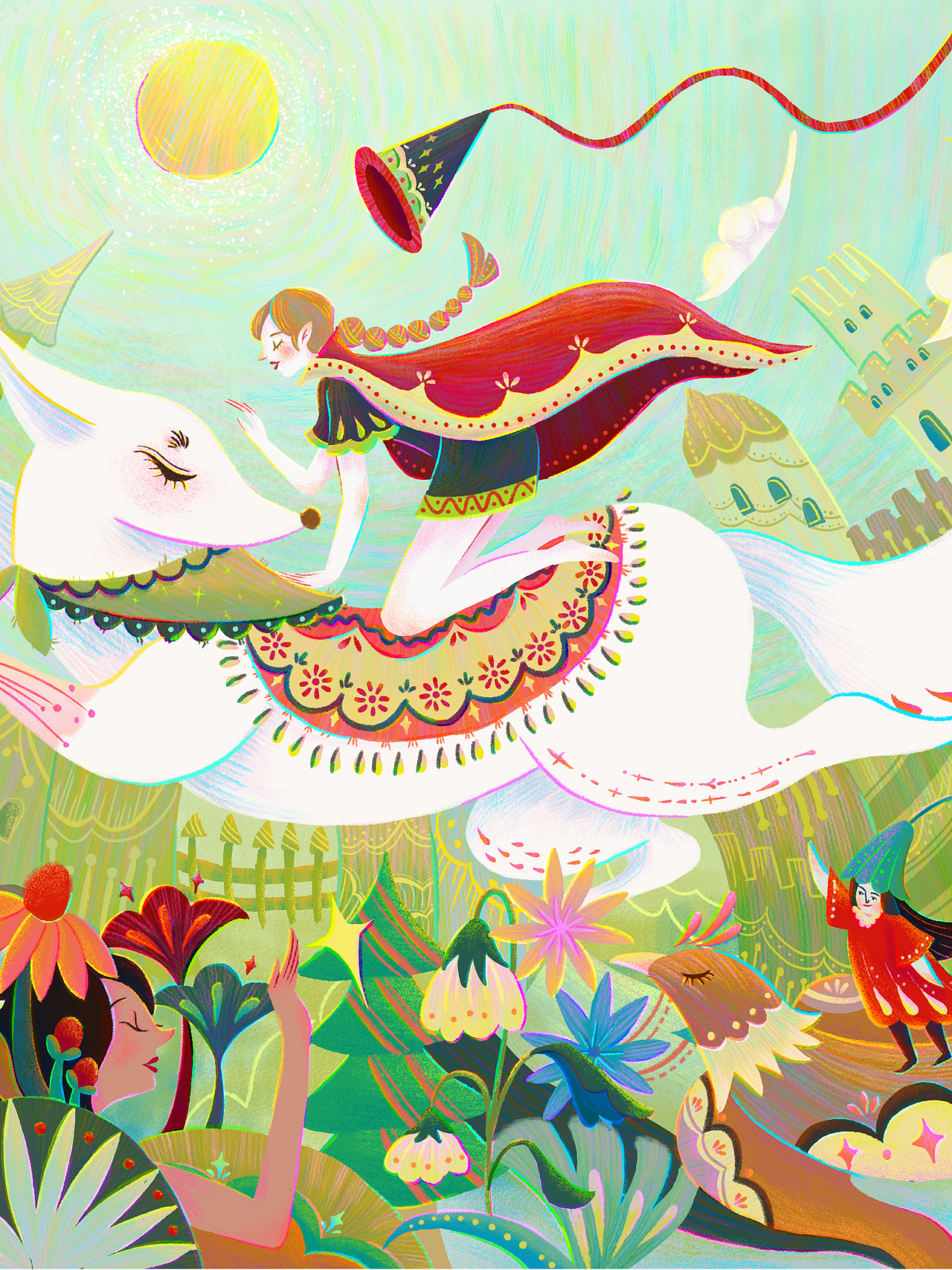 【茶派美好世界】喚上小狐貍一起奔跑吧（圖ZMzQxMTE1MjQ4） - 商業(yè)插畫 - 站酷設(shè)計(jì)師橋Qiaooo原創(chuàng)素材 - 站酷ZCOOL