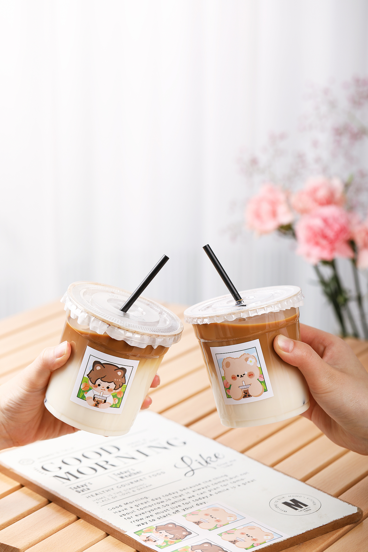 “一次性生椰拿铁饮料杯~”