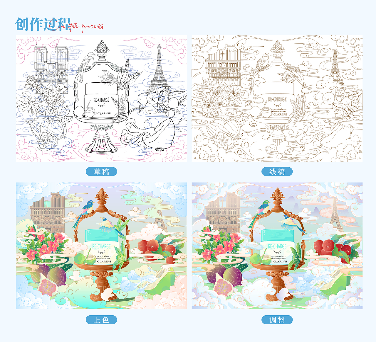 「好食肌长绽放」myCLARINS 植萃新肌（图ZMzQ3Mjk0Mzk2） - 海报 - 站酷设计师XiaoMin123456原创素材 - 站酷ZCOOL