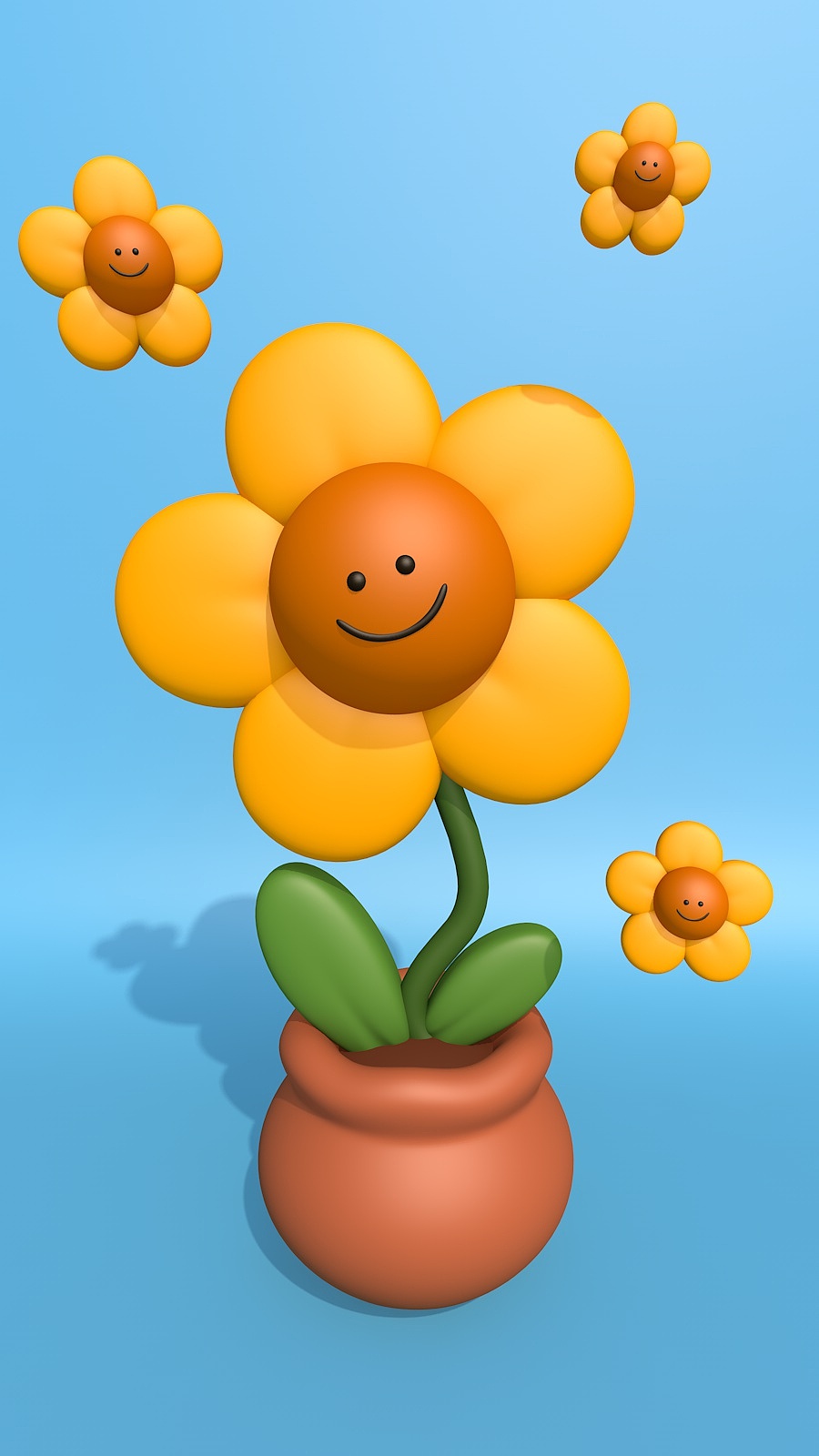 C4D小品-治愈花朵壁纸（图ZMzE0NDc5OTI4） - 场景 - 站酷设计师画画的子橘原创素材 - 站酷ZCOOL