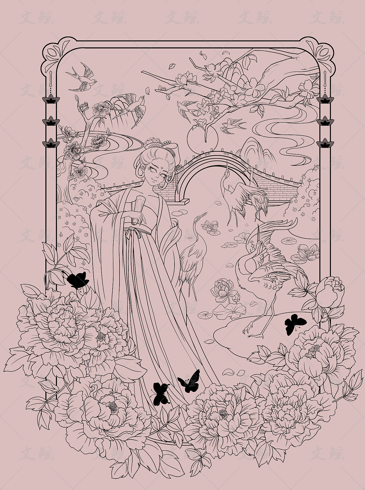 牡丹香水（图ZMzE3ODk1OTAw） - 商业插画 - 站酷设计师文鳐_原创素材 - 站酷ZCOOL