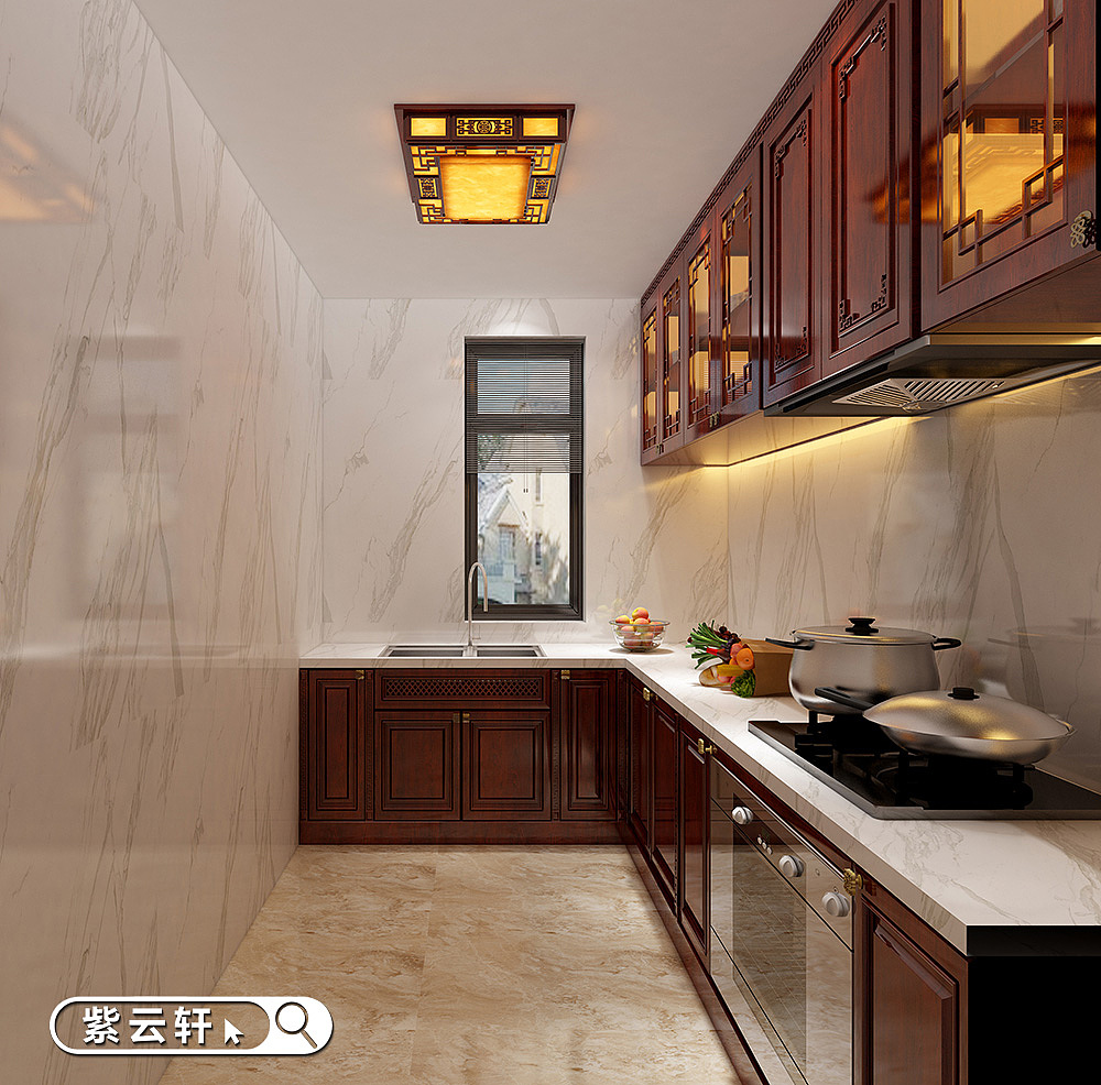 中式风格别墅装修 厨房