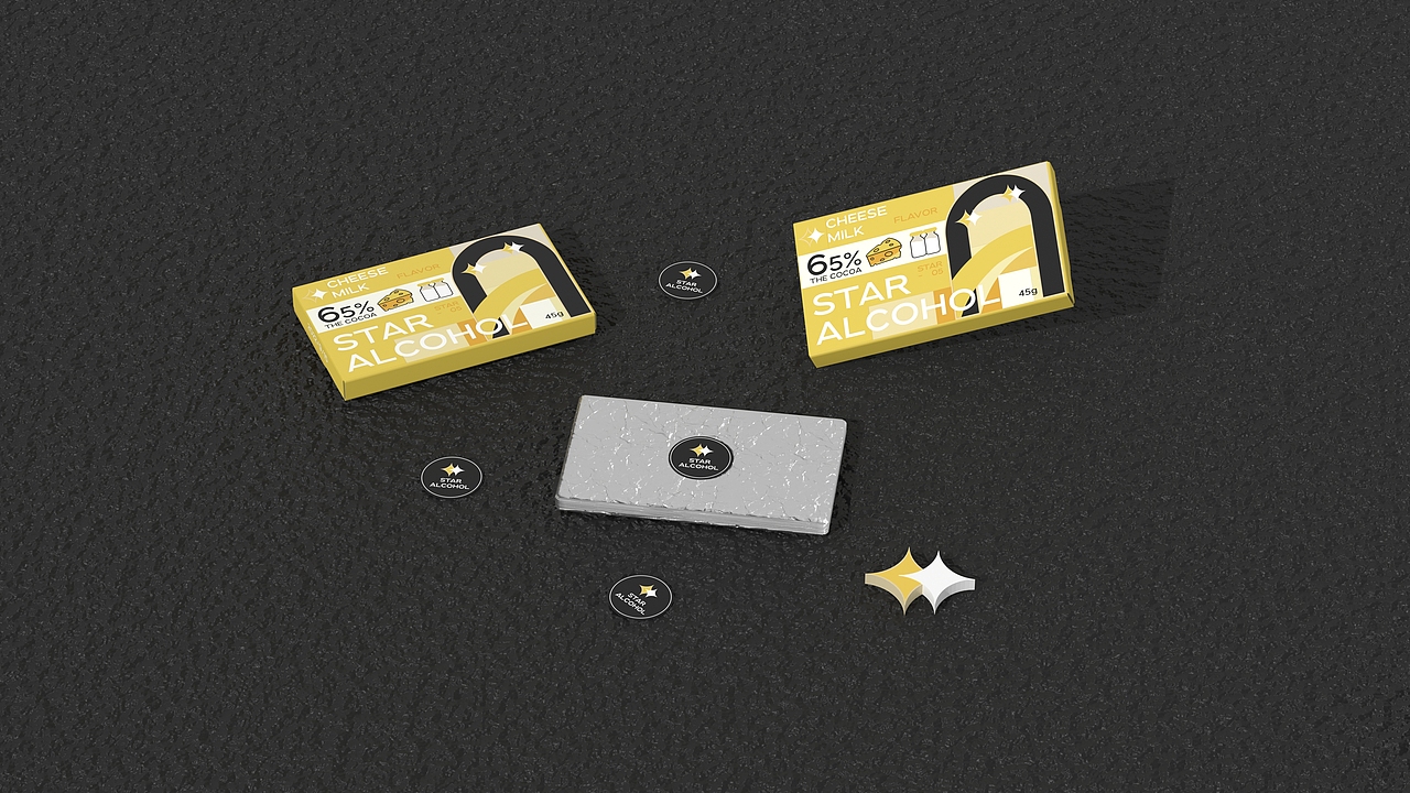 STAR ALCOHOL 星醇 | 巧克力（图ZMzIzOTI2NDM2） - 包装 - 站酷设计师昊Design原创素材 - 站酷ZCOOL