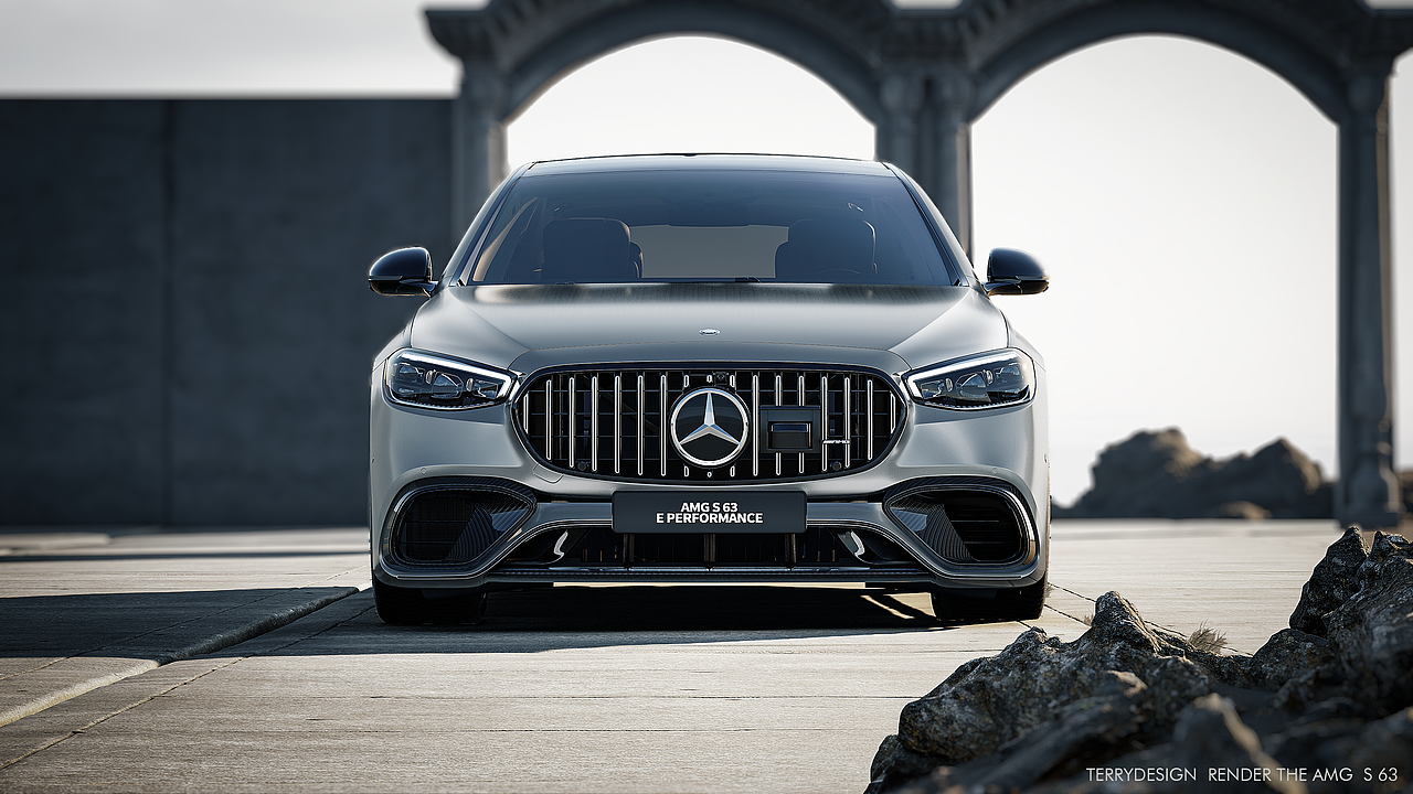 奔驰AMG S 63 E Performance 场景渲染（图ZMzQ1MjkyODUy） - 场景 - 站酷设计师CG_zero原创素材 - 站酷ZCOOL
