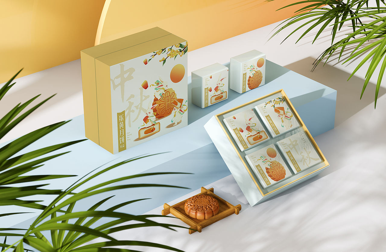 月饼包装（图ZMzE1NTY3NzUy） - 包装 - 站酷设计师一个点子品牌设计原创素材 - 站酷ZCOOL