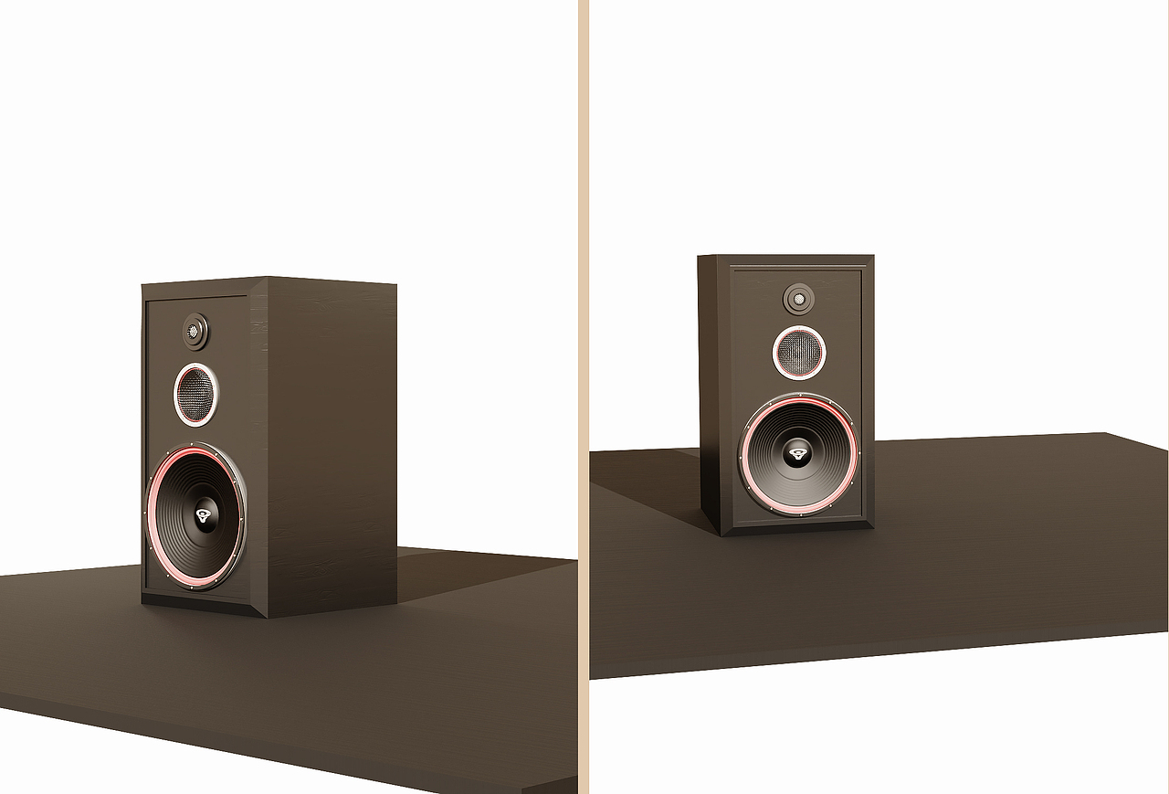 一组音响渲染练习