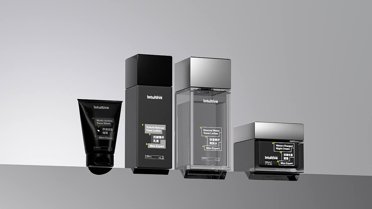 Intuitive男士护肤品牌设计（图ZMzA5MjQ4MDA0） - 品牌 - 站酷设计师刺猬丨OneTwoOne原创素材 - 站酷ZCOOL
