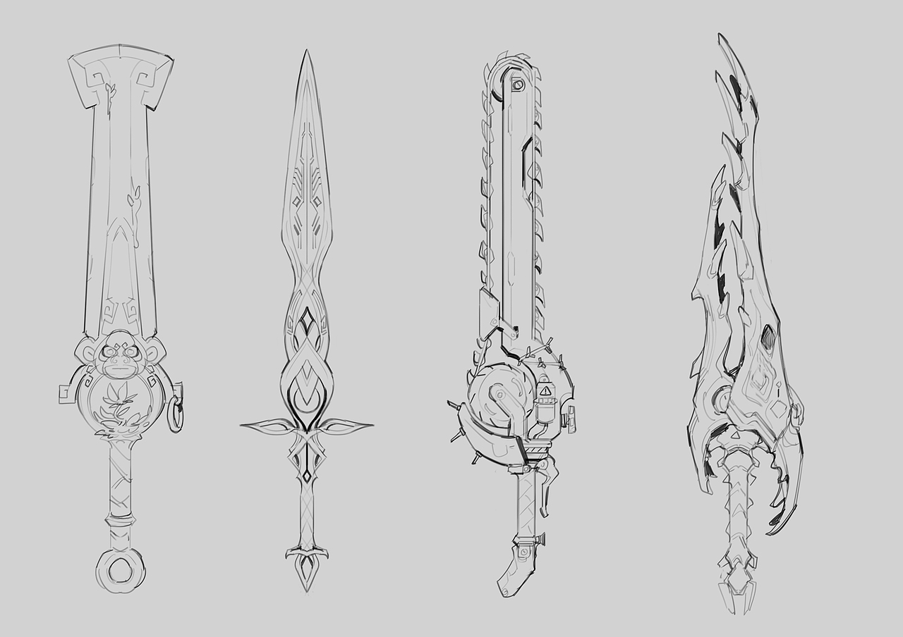 武器练习（图ZMzQ3MDgxNzQ4） - 概念设定 - 站酷设计师不讲道理杰神哥原创素材 - 站酷ZCOOL