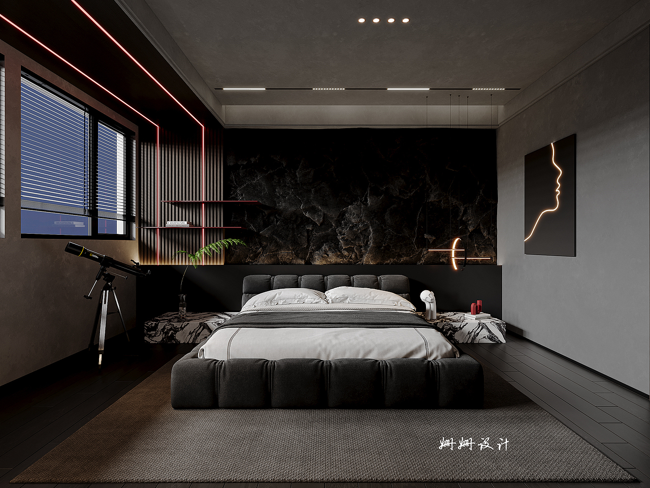 霸总“黑曼巴”风---高级黑（图ZMzM2MzUyMzA0） - 家装设计 - 站酷设计师姗姗18955113171原创素材 - 站酷ZCOOL