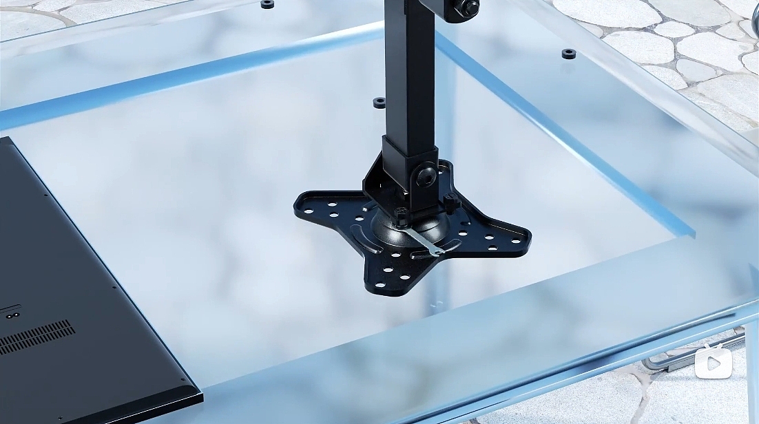 电视挂架三维视频