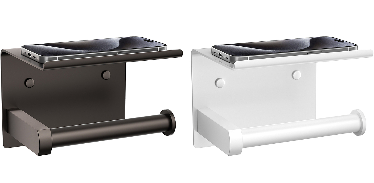 亚马逊吹风机架/纸巾架/沥水架 - 2024-Q2 - 产品渲染