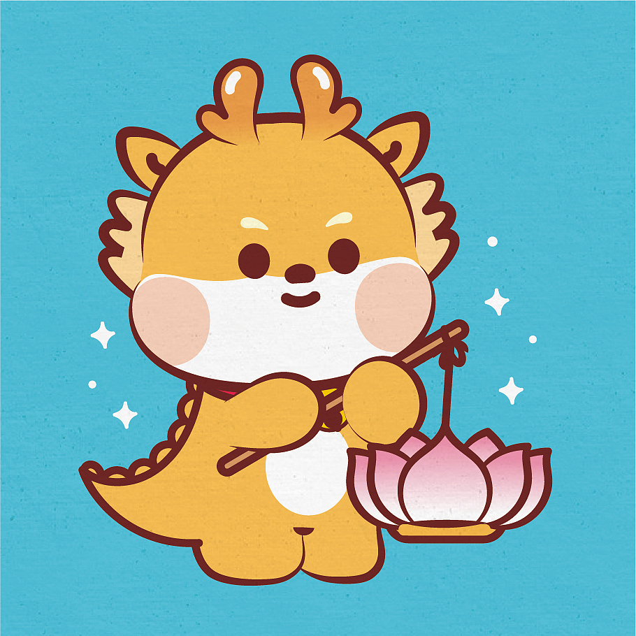 小飞龙可爱卡通表情包设计插画（图ZMzU5ODY4NDAw） - 商业插画 - 站酷设计师阿茹生肖IP原创素材 - 站酷ZCOOL