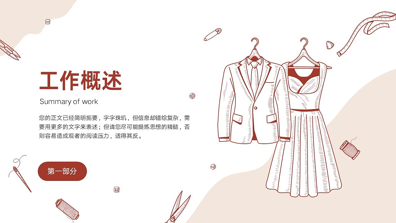 免费PPT模板!服装服饰纺织缝纫PPT!