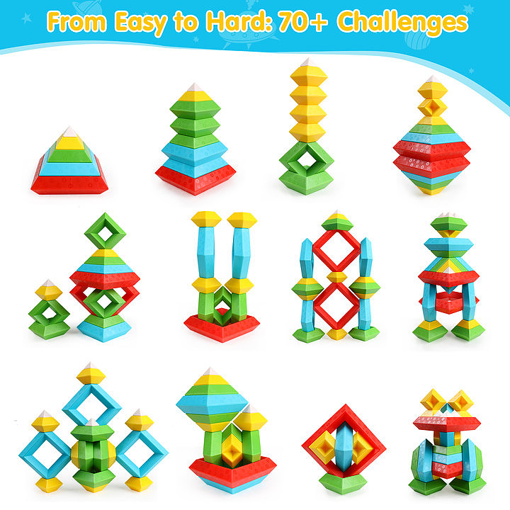 亚马逊鲁班塔积木早教主副图合成排版设计