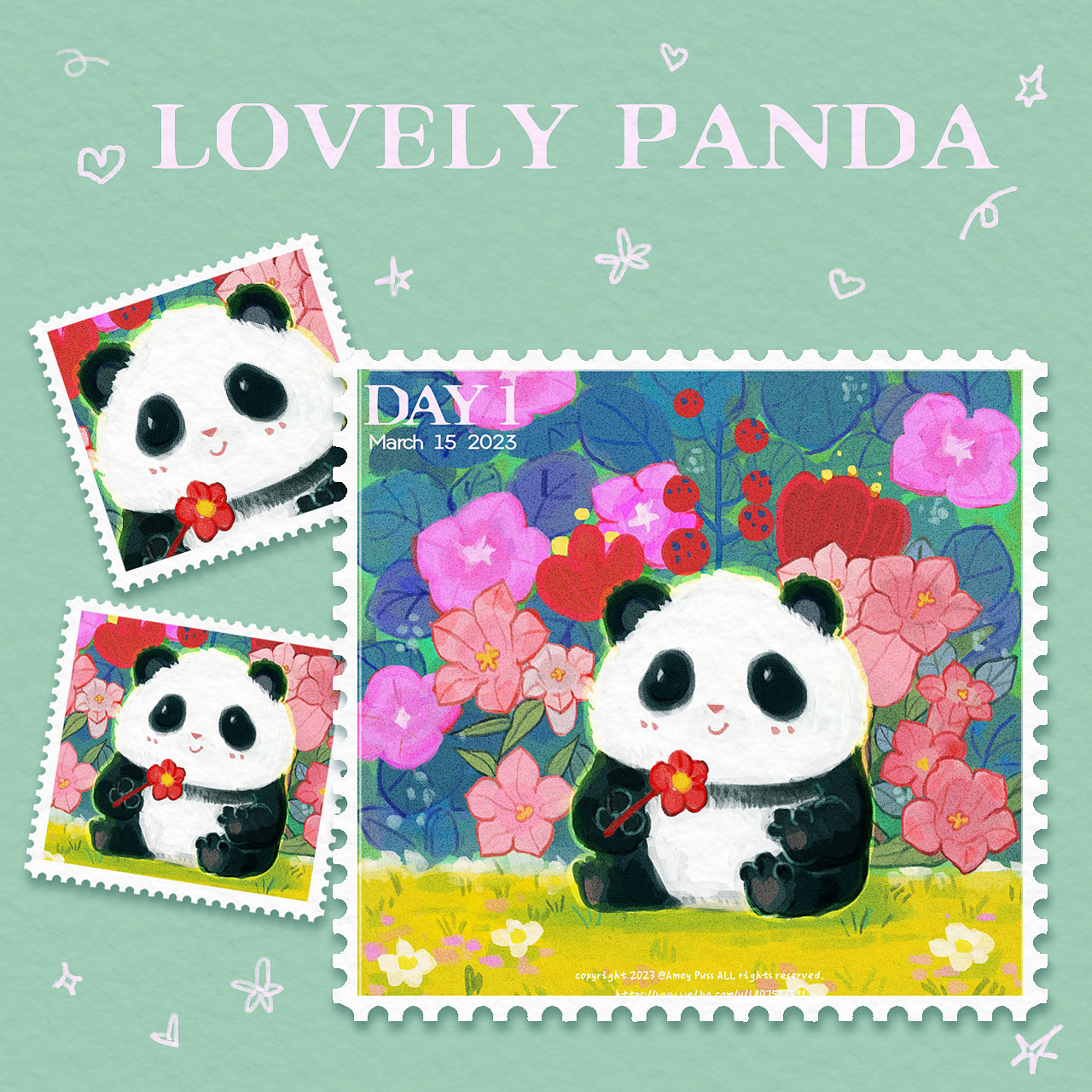 熊猫小姐的花园1（图ZMzM3MDQ2NTUy） - 绘本 - 站酷设计师月巴口苗原创素材 - 站酷ZCOOL