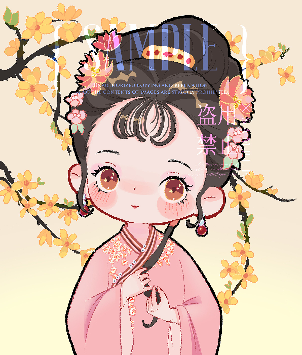 金陵十二钗（图ZMzY5MjY3MTk2） - 商业插画 - 站酷设计师glin小铃铛原创素材 - 站酷ZCOOL