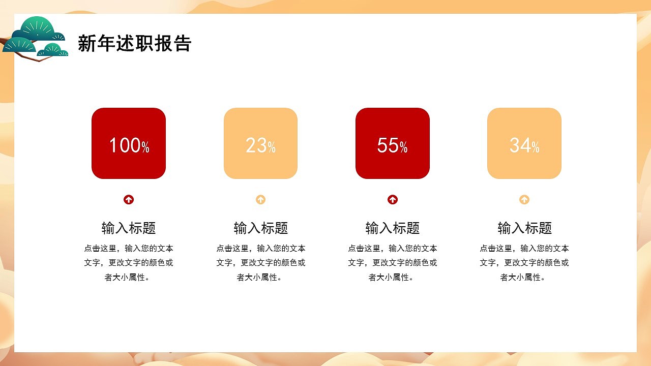 2023年党政工作述职述廉述责报告PPT模板