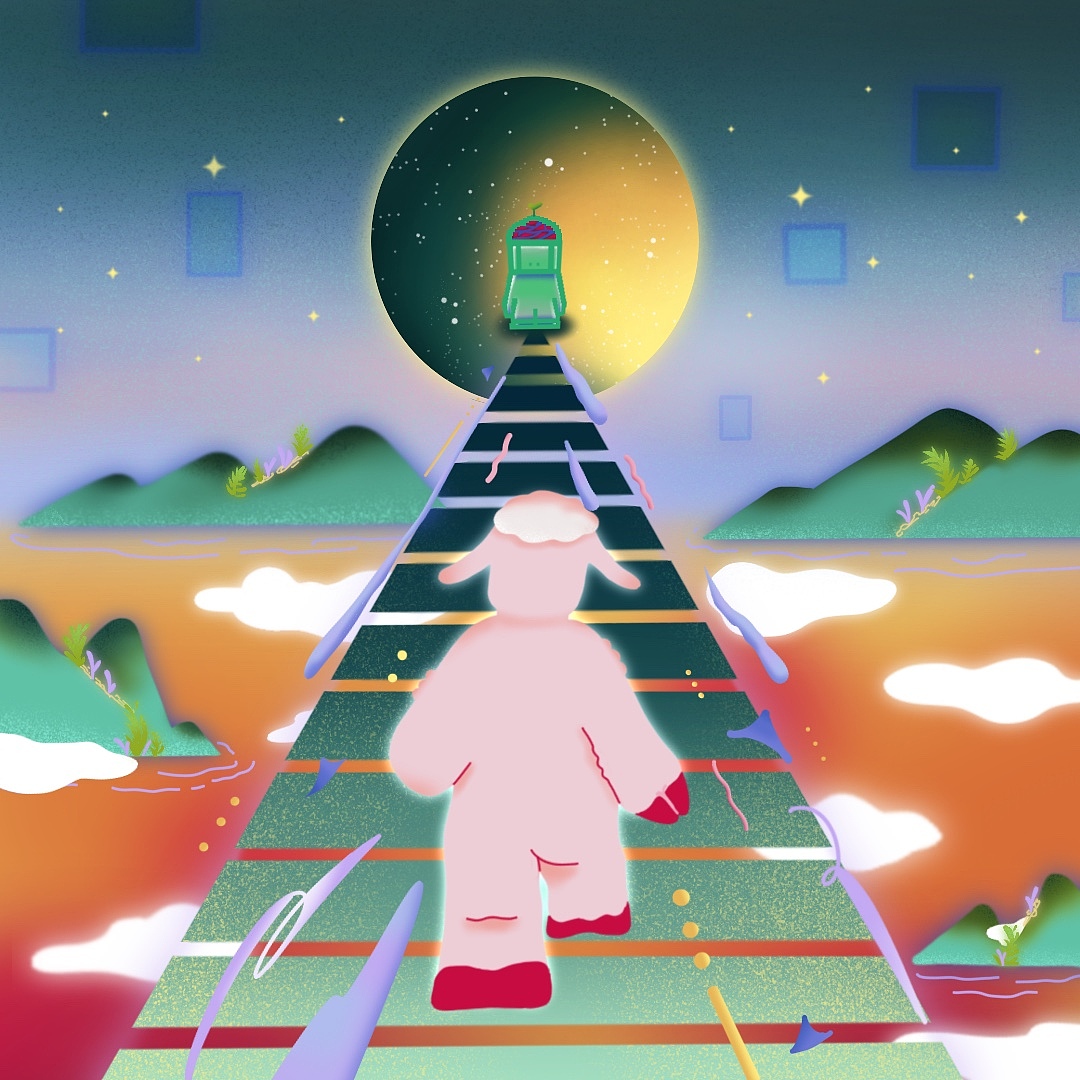 原创插画 | 专辑封面 《机器如我》（图ZMzA1MTc4MzA0） - 商业插画 - 站酷设计师薇生物_原创素材 - 站酷ZCOOL