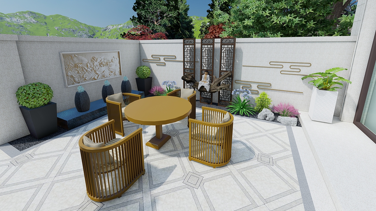 南京别墅庭院设计案例分享（图ZMzYwODQ2ODA0） - 景观设计 - 站酷设计师度势营造景观设计原创素材 - 站酷ZCOOL