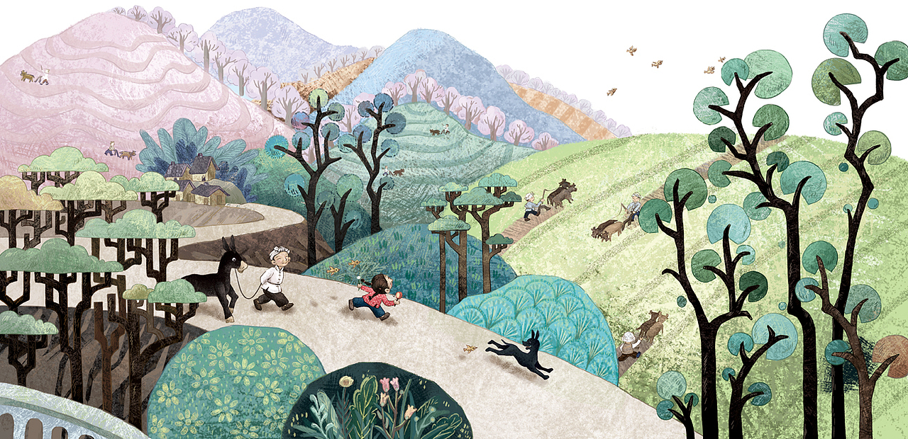 儿童绘本内页5（图ZMzAzNDY3OTgw） - 儿童插画 - 站酷设计师小不点泡泡的小屋原创素材 - 站酷ZCOOL