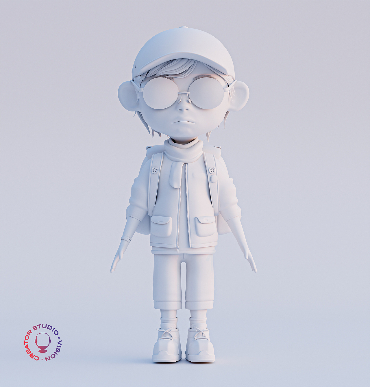 一个卡通IP角色Blender全流程练习（图ZMzYzMDA4MTE2） - 人物/生物 - 站酷设计师创造者工作室原创素材 - 站酷ZCOOL